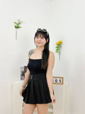 Hampton Pleated Skort (Black)