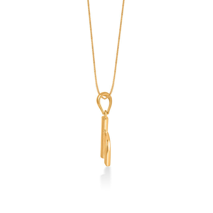 Heavenly H Alphabet Gold Pendant