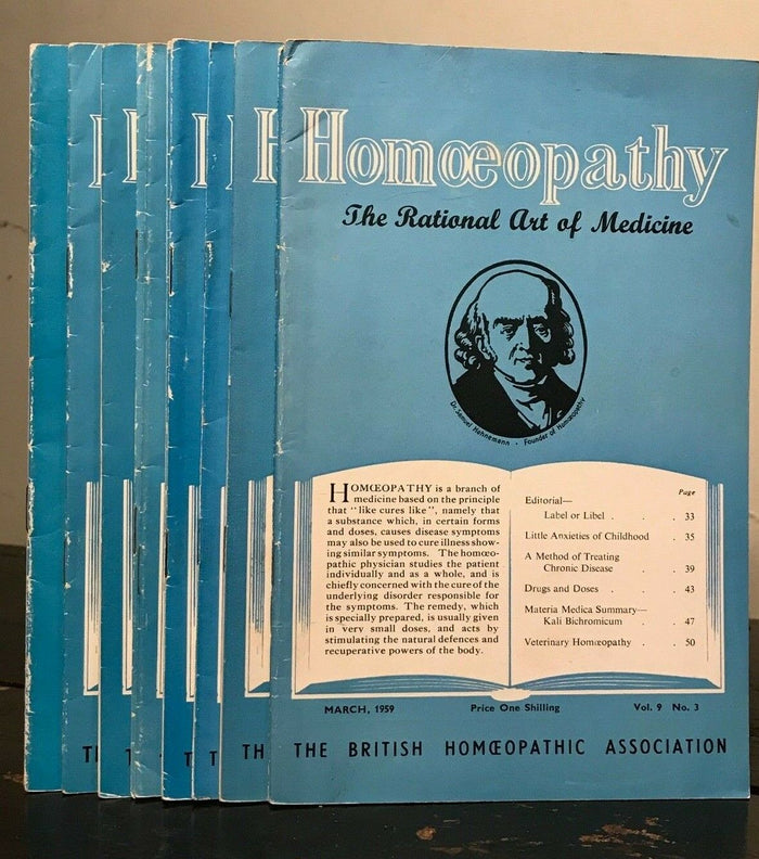 HOMOEOPATHY - BRITISH HOMOEOPATHIC ASSN JOURNALS - 14 Original Journals, 1959-64
