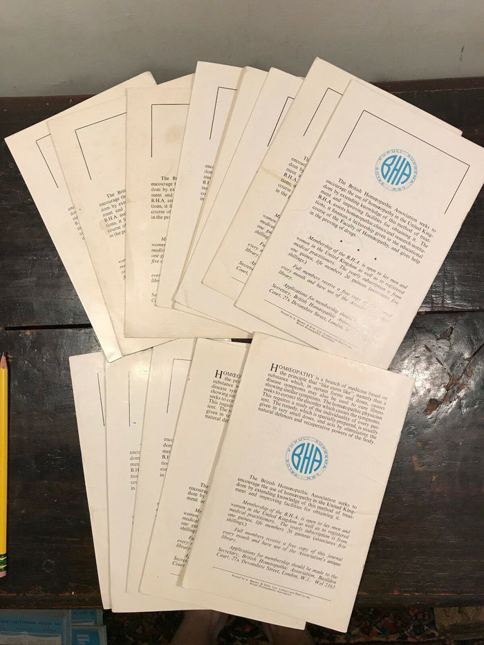 HOMOEOPATHY - BRITISH HOMOEOPATHIC ASSN JOURNALS - 14 Original Journals, 1959-64
