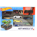 Hot Wheels X6999 9-Car Gift Piece Styles May Vary ,, Multi-Colored