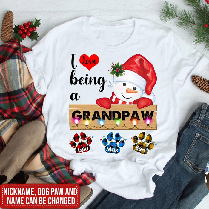 I Love Being A Dog Mom, Dog Mama - Personalized T-shirt, Gift For Dog Lover