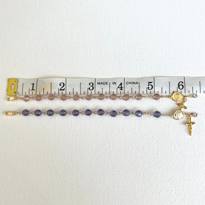 Girl’s Crystal Rosary Bracelet
