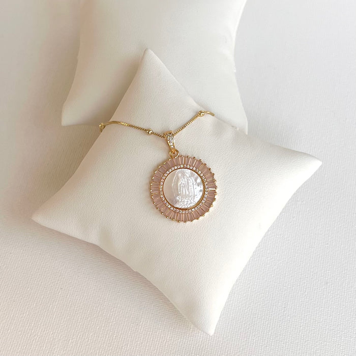 Miracle of the Roses Guadalupe Necklace