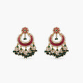 Inca Antique Jadau Chandbali Earrings