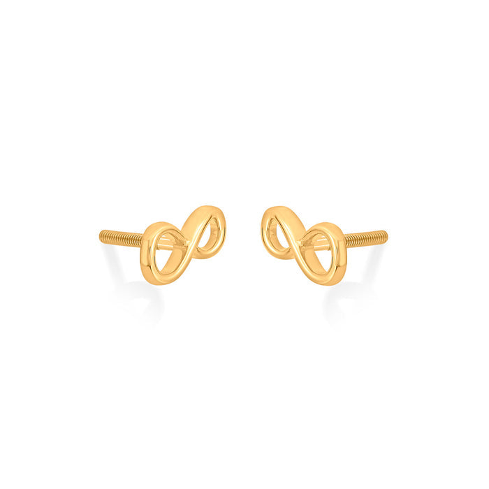 Infinity Aurum Stud Gold Earring