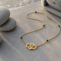 Interlinked Hearts 9Kt Gold Mangalsutra