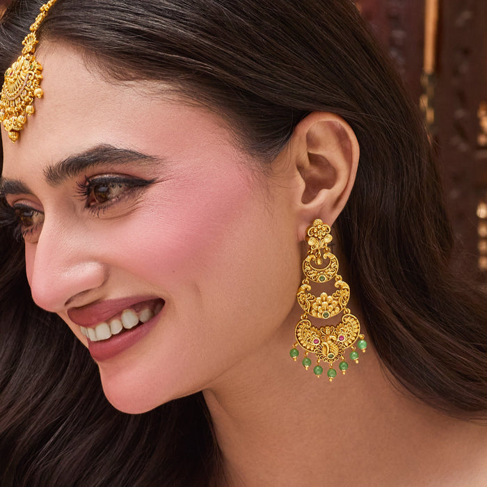 Ira Antique Chandbali Earrings