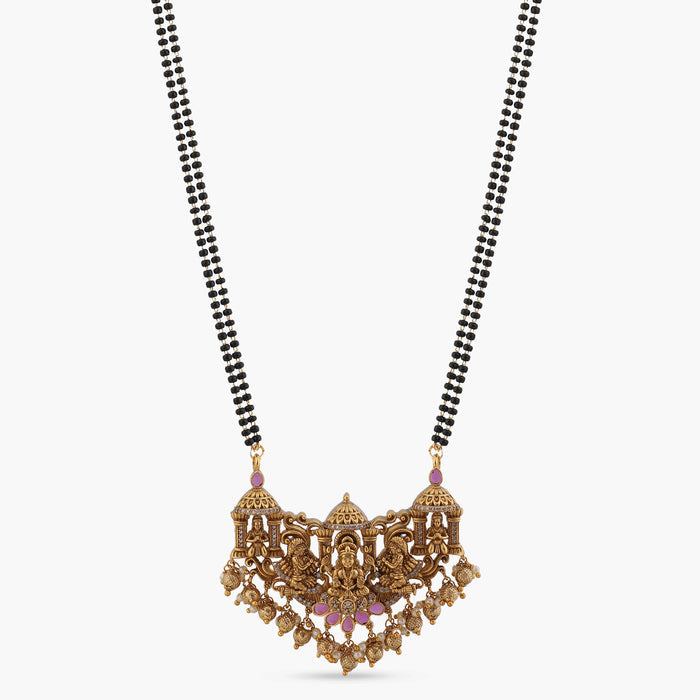 Ishani Antique Black Beads Necklace