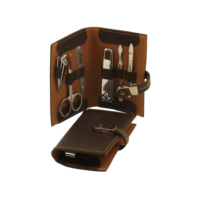 James Leather Manicure Set
