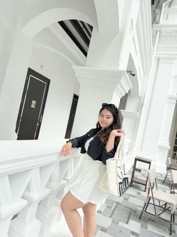 Joey Button Down Collared Jacket ( Black)