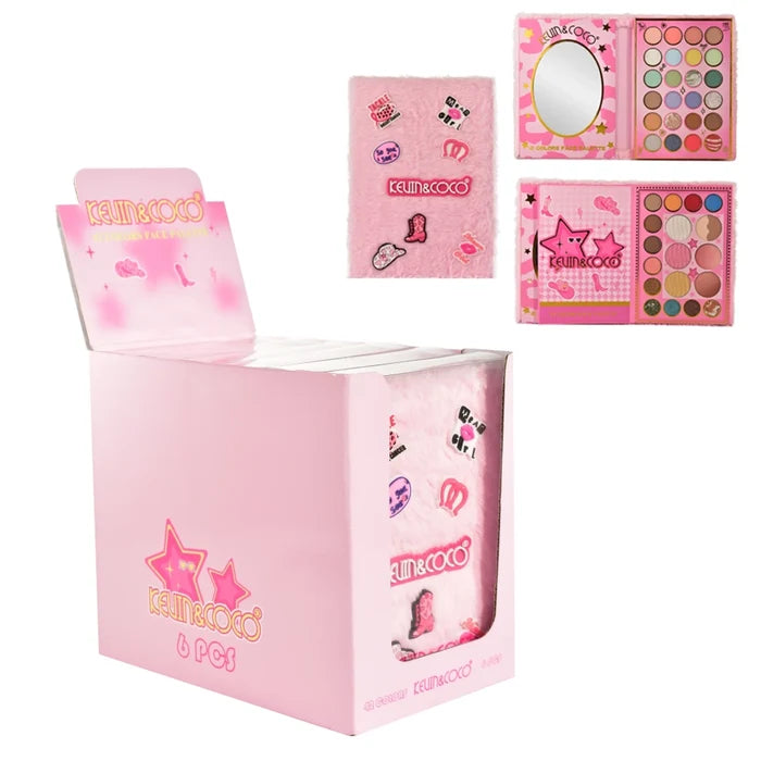 Kevin & Coco - Pink Fuzzy Face Palette