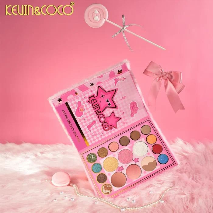 Kevin & Coco - Pink Fuzzy Face Palette
