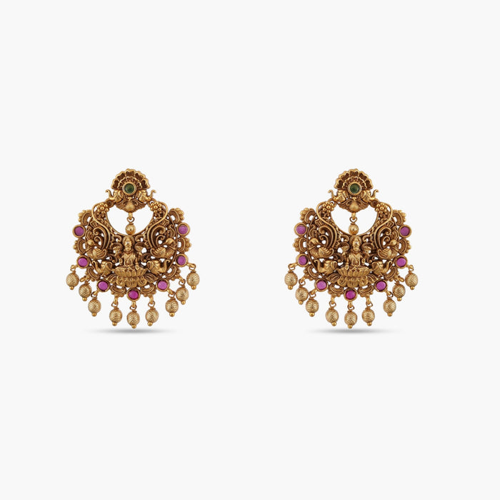 Lakshita Antique Chandbali Earrings
