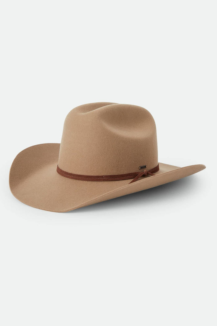 Unisex Laredo Cowboy Hat in the color Khaki - Front Product Laydown Image