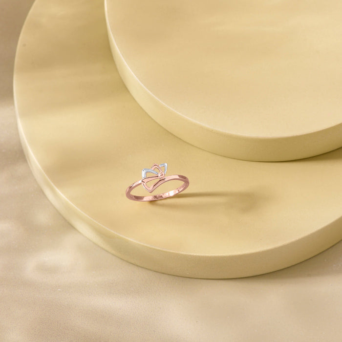 Linked Charm Casual Gold Ring