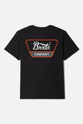 Linwood Short Sleeve Standard T-Shirt - Black/White/Classic Orange