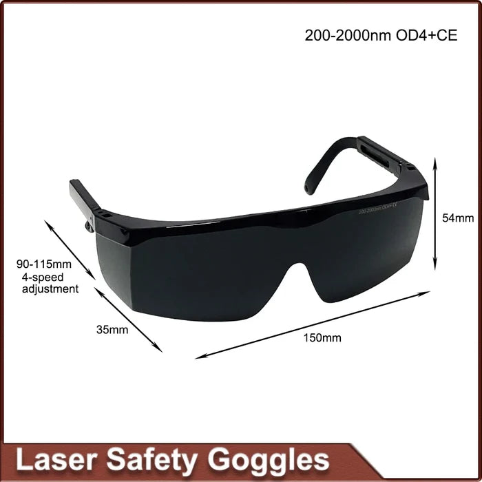 Lnfrared UV Beauty Hair Removal Lnstrument Laser Protective Cover 200-2000nm OD4+CE Protective Glasses