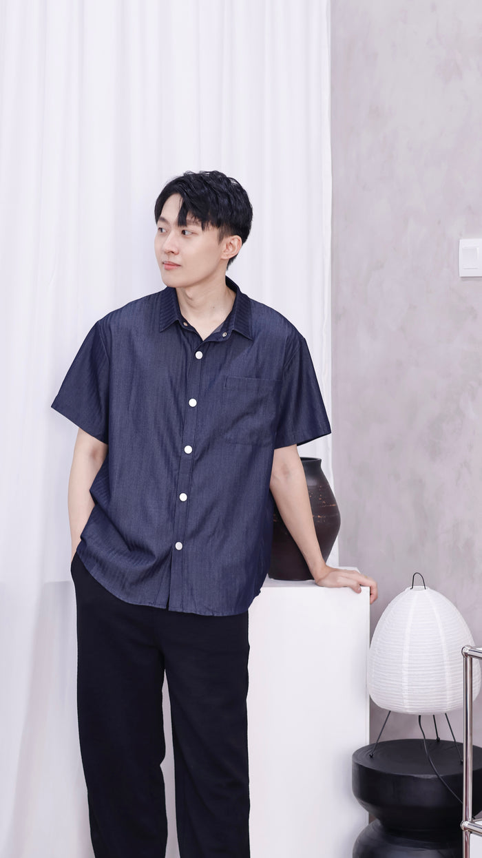 Lovi Denim Button Down Top (Men)