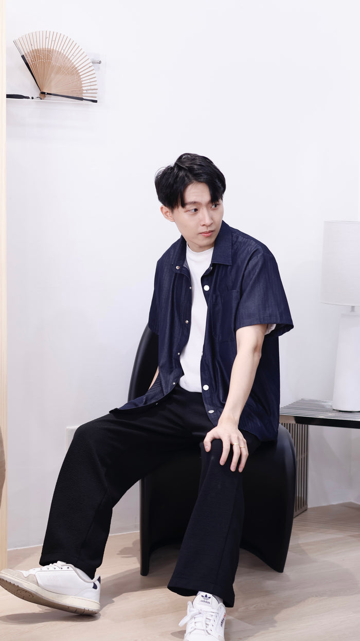 Lovi Denim Button Down Top (Men)