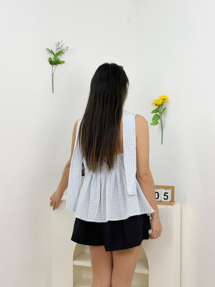Lucienne Cascade Top (Blue)