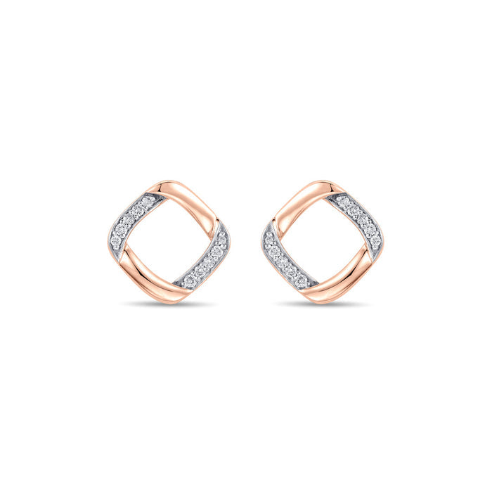 Lume Square Diamond Earring
