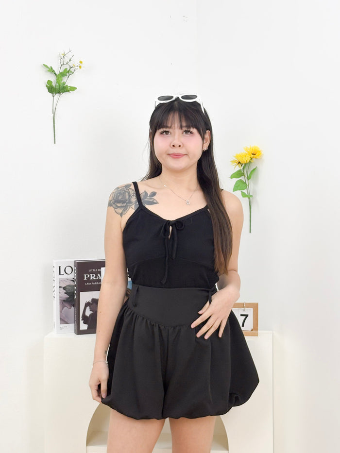 Lumi Bubble Shorts (Black)