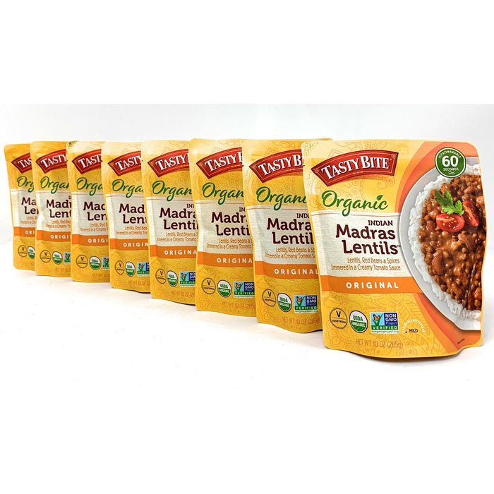 Madras Lentil 1296507 Tasty Bites Organic Indian S 8 Piece