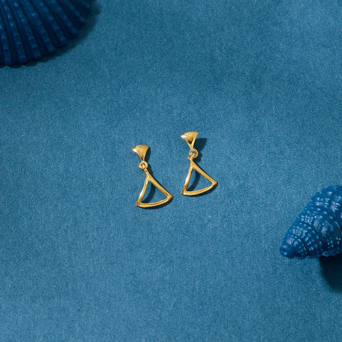 Majestic Sway Drops & Danglers Gold Earrings for Women