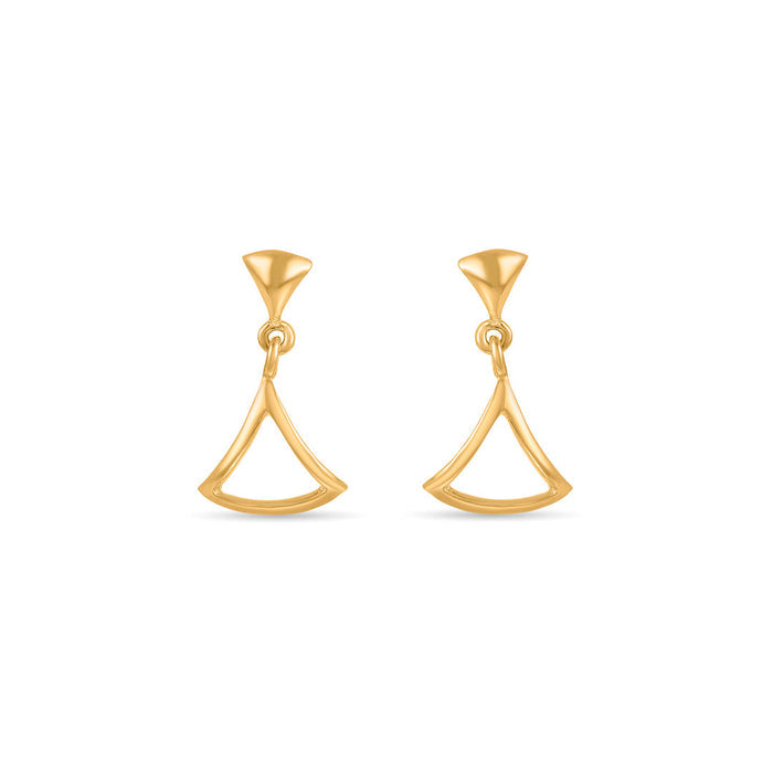 Majestic Sway Drops & Danglers Gold Earrings for Women