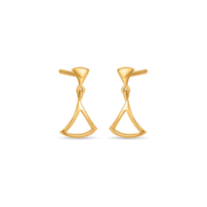Majestic Sway Drops & Danglers Gold Earrings for Women