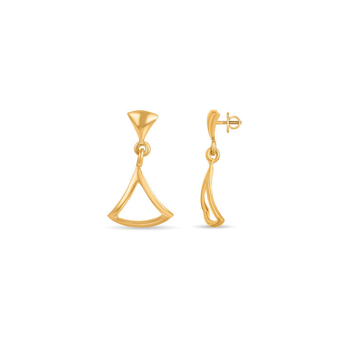 Majestic Sway Drops & Danglers Gold Earrings for Women