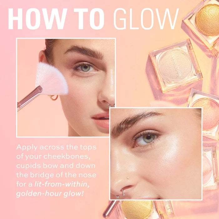 Makeup Revolution Beam Bright Highlighter Rose Lustre