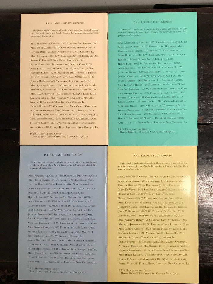 MANLY P. HALL, PHILOSOPHICAL RESEARCH SOCIETY JOURNAL - Full Year, 4 Issues 1967