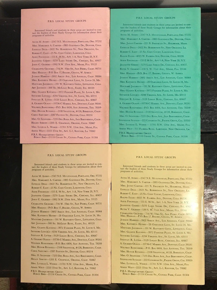 MANLY P. HALL, PHILOSOPHICAL RESEARCH SOCIETY JOURNAL - Full Year, 4 Issues 1970