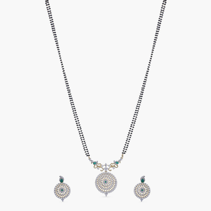 Manuja Nakshatra CZ Black Beads Set