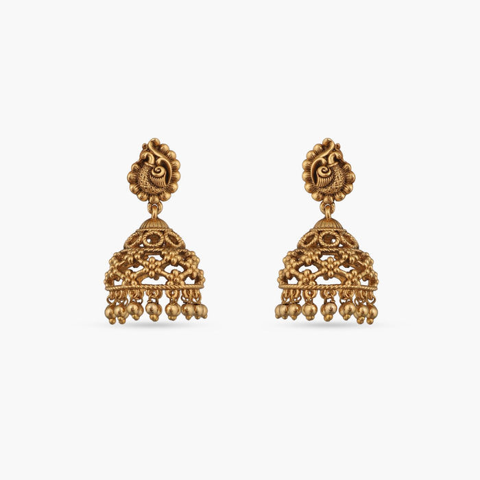 Mayuri Antique Jhumka Earrings