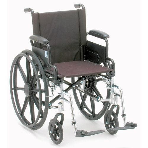 Medline K4 Extra-Wide 20" Lightweight Wheelchair, Swing Back Desk Arms, Swing-Away Footrests, 1 Count 38755305