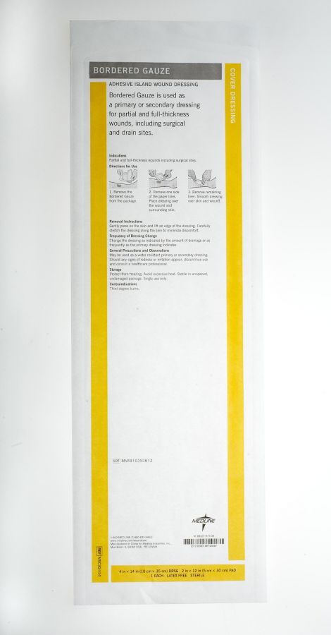 Medline MSC32414 Adhesive Dressing, Box of 15
