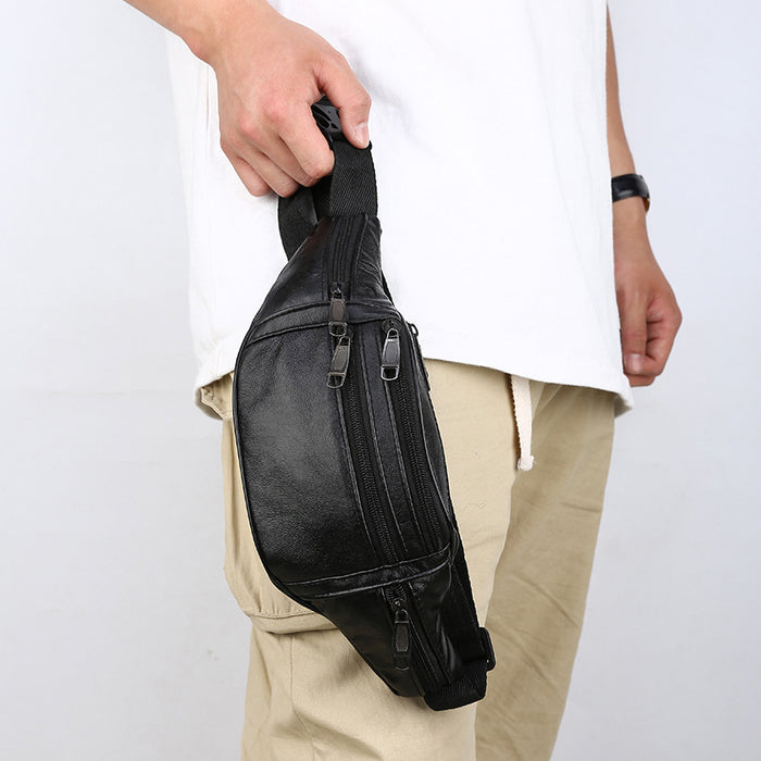 Men's Business Multi-layer Outdoor Sports Waterproof Chest Bag