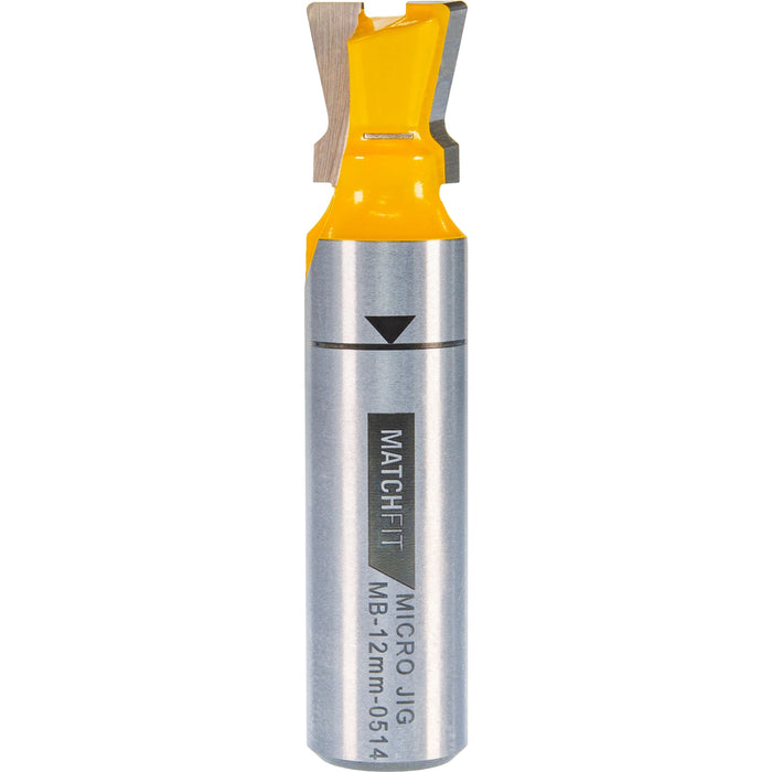 MICROJIG Matchfit MB-12MM-0514 Dovetail 12Mm Shank 14° X 1/2" Router Bit