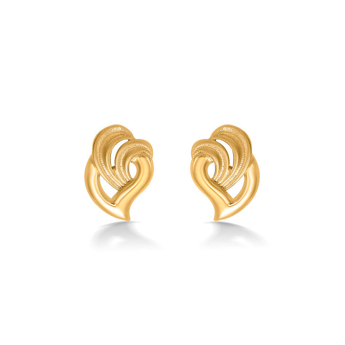 Modern Grace Yellow Gold Kids Earring