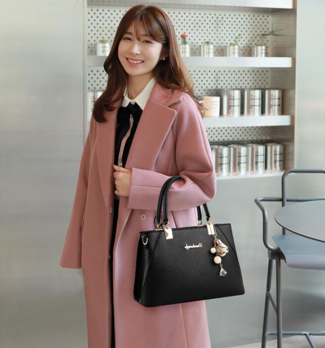 New Fashion Women's Lychee Pattern One-shoulder Handbag