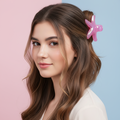 Ocean Theme Acetate Hair Claw Clips - 9cm Marble Shell & Starfish Large Hair Jaw Clips for Thick Hair (JC-11517M)
