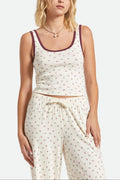 Women's Off Duty A-Tank in the color Floral Pointelle - Women's Front View