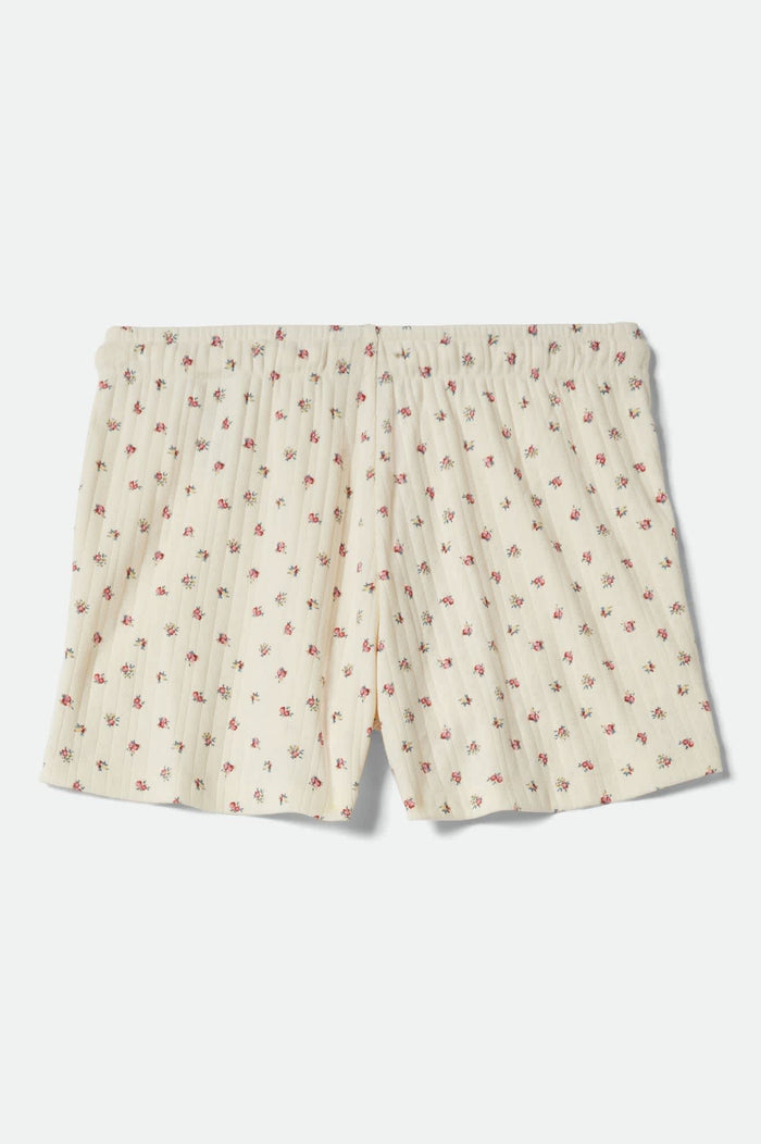 Off Duty Lounge Short - Floral Pointelle
