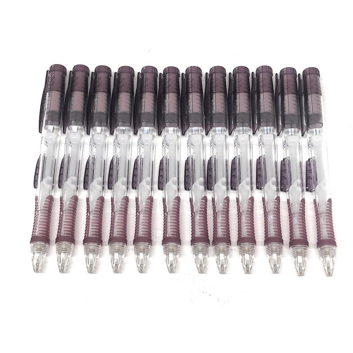 Paper Mate 2067428 Clearpoint Jumbo Refillable Eraser Box Of 12, Purple Barrels