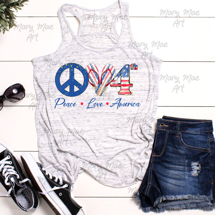 Peace Love America - Sublimation png file/Digital Download