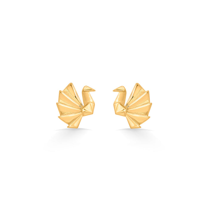 Petal Harmony Stud Gold Earring