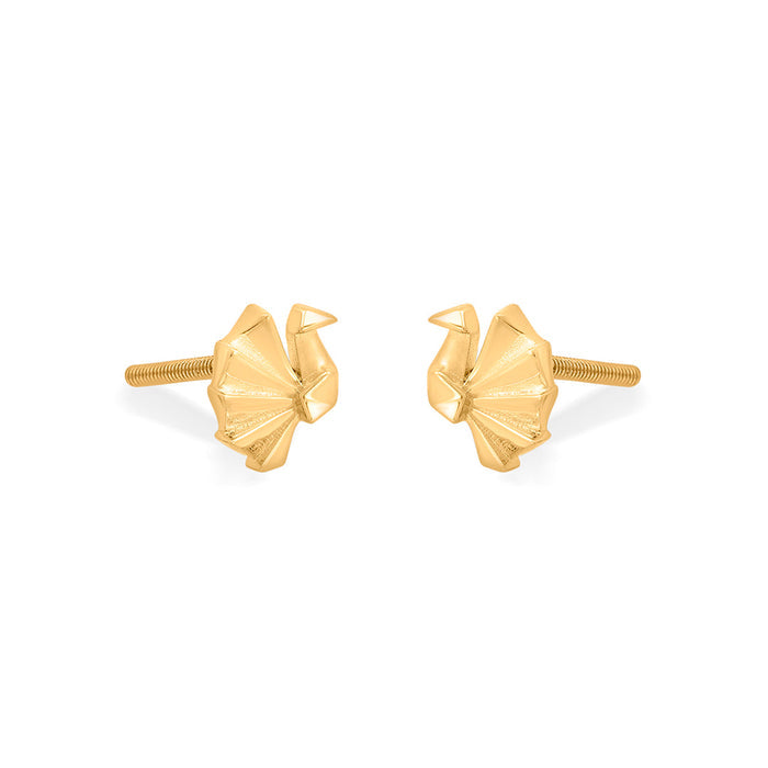 Petal Harmony Stud Gold Earring